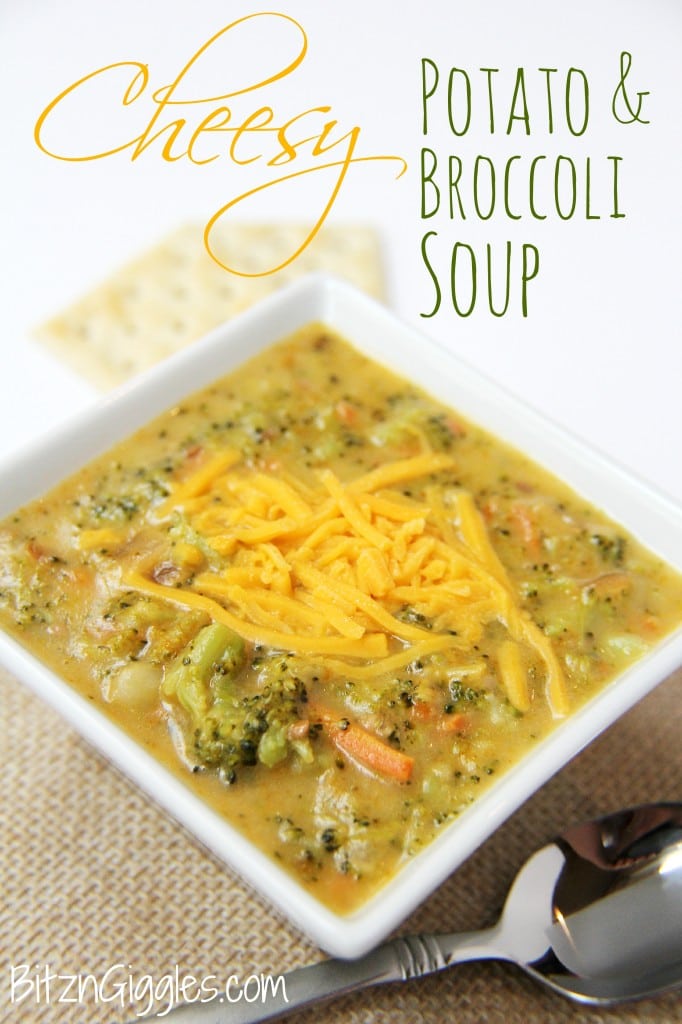 Cheesy Potato Broccoli Soup Bitz Giggles | 14 Delicious Fall Soup Recipes | 3 | Fall Soup Recipes