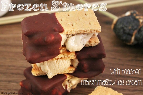 Frozen S'mores with Toasted Marshmallow Ice Cream