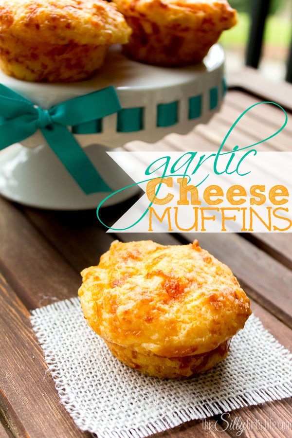 Garlic Cheese Muffins recipe from https://ThisSillyGirlsLife.com #CheeseMuffins #Thanksgiving